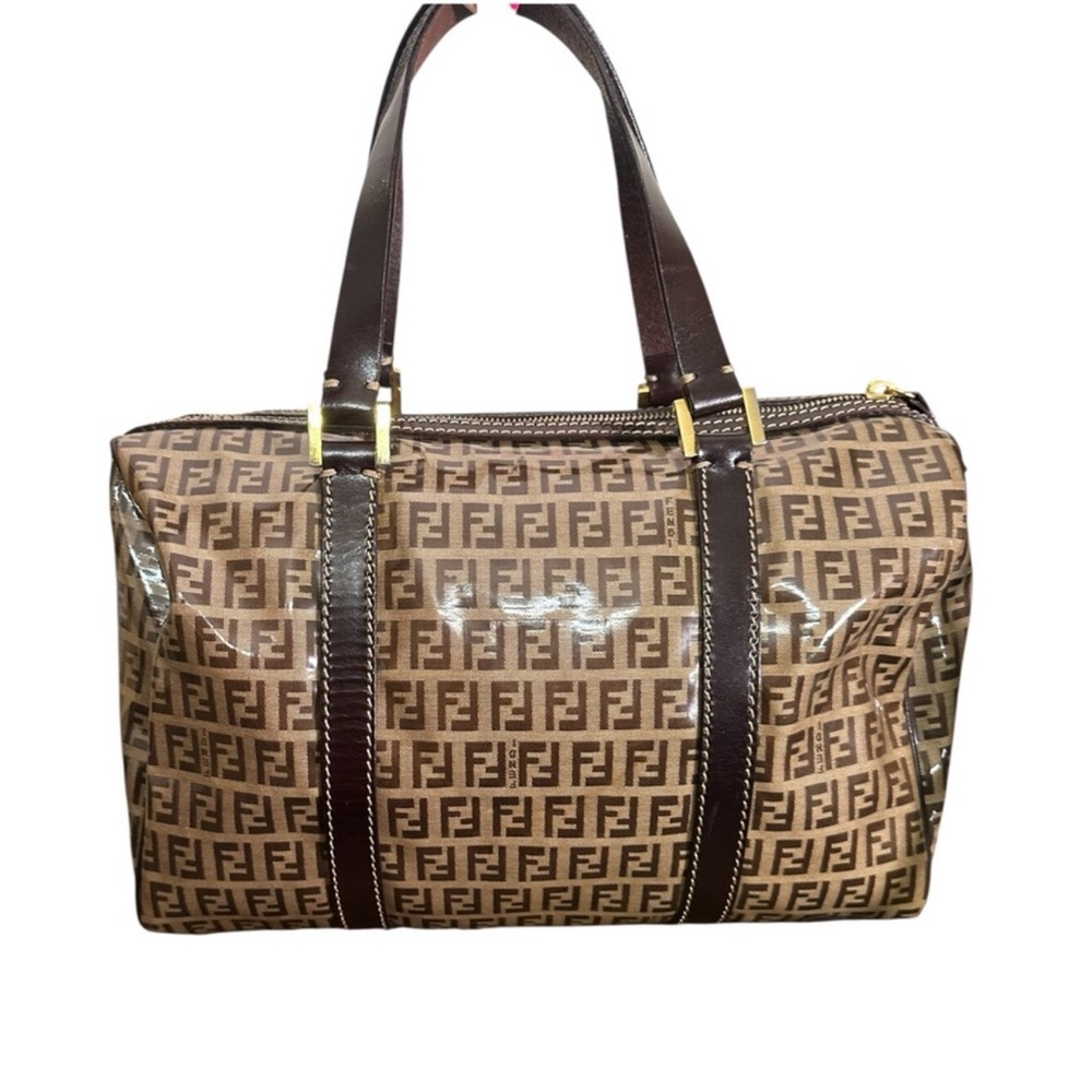 FENDI Zucchino Canvas Duffle Bag